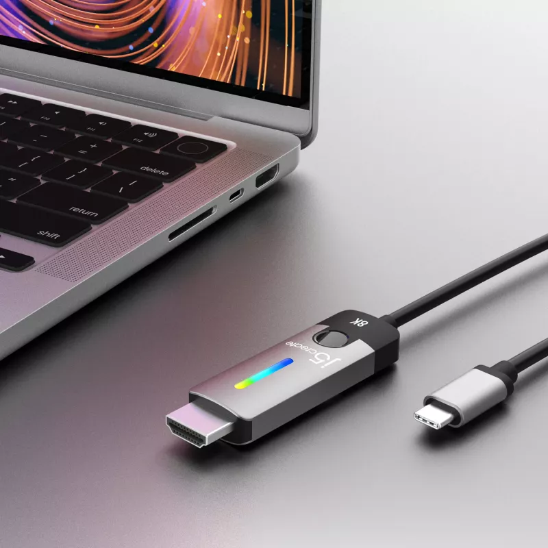 j5create JCC157-N USB-C naar HDMI 2.1 8K-kabel 1,79 m