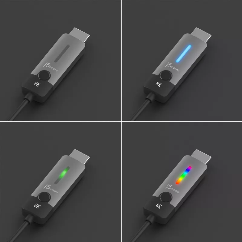 j5create JCC157-N USB-C naar HDMI 2.1 8K-kabel 1,79 m