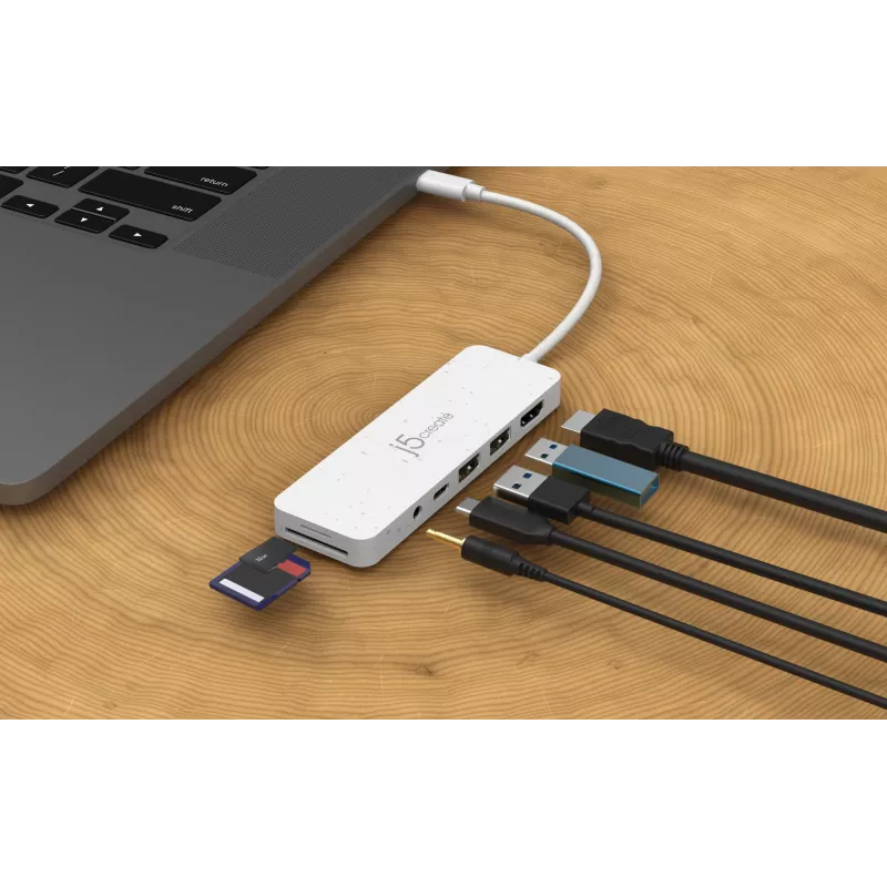 j5create JCD373EW - USB-C® Multi-Port Hub met Power Delivery