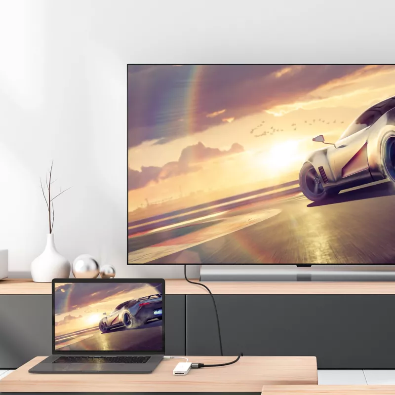 USB-C multi-adapter j5create JCD373-N 60W Power Delivery 4K