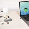 j5create JCD383 USB-C™ 9-in-1 Multi-Adapter, Zilver en Wit
