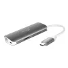 j5create JCD383 USB-C™ 9-in-1 Multi-Adapter, Zilver en Wit