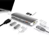 j5create JCD383 USB-C™ 9-in-1 Multi-Adapter, Zilver en Wit