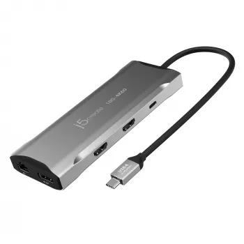 j5create JCD397-N 4K60 Elite USB-C Multi-Monitor Mini Dock Bedraad USB 3.2 Gen 1