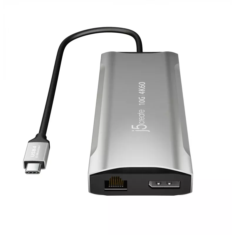 j5create JCD397-N 4K60 Elite USB-C Multi-Monitor Mini Dock Bedraad USB 3.2 Gen 1