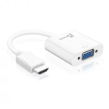 j5create JDA213 HDMI naar VGA Adapter Wit 0,1m 1920x1080P