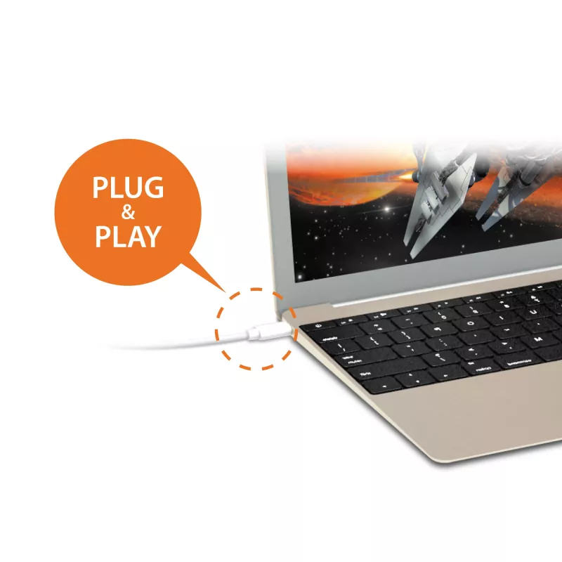 j5create JDA213 HDMI naar VGA Adapter Wit 0,1m 1920x1080P