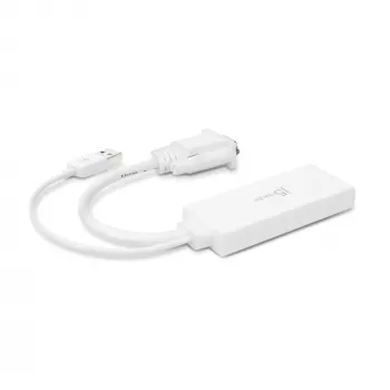 j5create JDA214 VGA-naar-HDMI Video-Audio-Adapter Wit 0,176 m