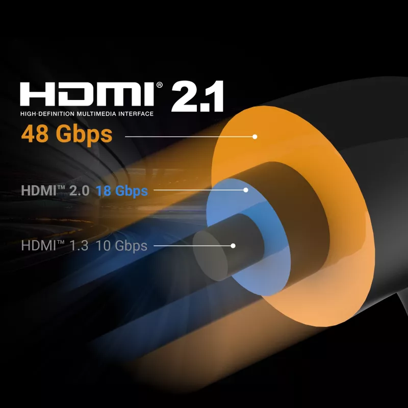 j5create JDC53 Ultra High Speed 8K UHD HDMI™-kabel, zwart en grijs, 2 m