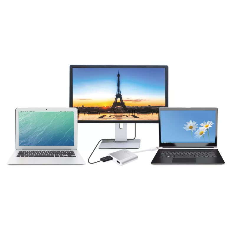 j5create JUA365 USB™ 3.0 naar Dual HDMI Multi-Monitor-Adapter, Zilver
