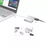 j5create JUA365 USB™ 3.0 naar Dual HDMI Multi-Monitor-Adapter, Zilver