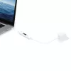 j5create JUCP14 USB-C™ 2.0 naar USB-C™ kabel met dynamische OLED-vermogensmeter, wit, 1,2 m