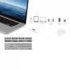 j5create JUCP14 USB-C™ 2.0 naar USB-C™ kabel met dynamische OLED-vermogensmeter, wit, 1,2 m