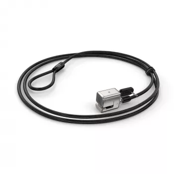 Kensington kabelslot met sleutel voor Surface Pro en Surface Go, 1,8 m, Kensington, sleutel, koolstofstaal, zwart, zilver