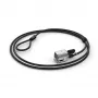 Kensington kabelslot met sleutel voor Surface Pro en Surface Go, 1,8 m, Kensington, sleutel, koolstofstaal, zwart, zilver
