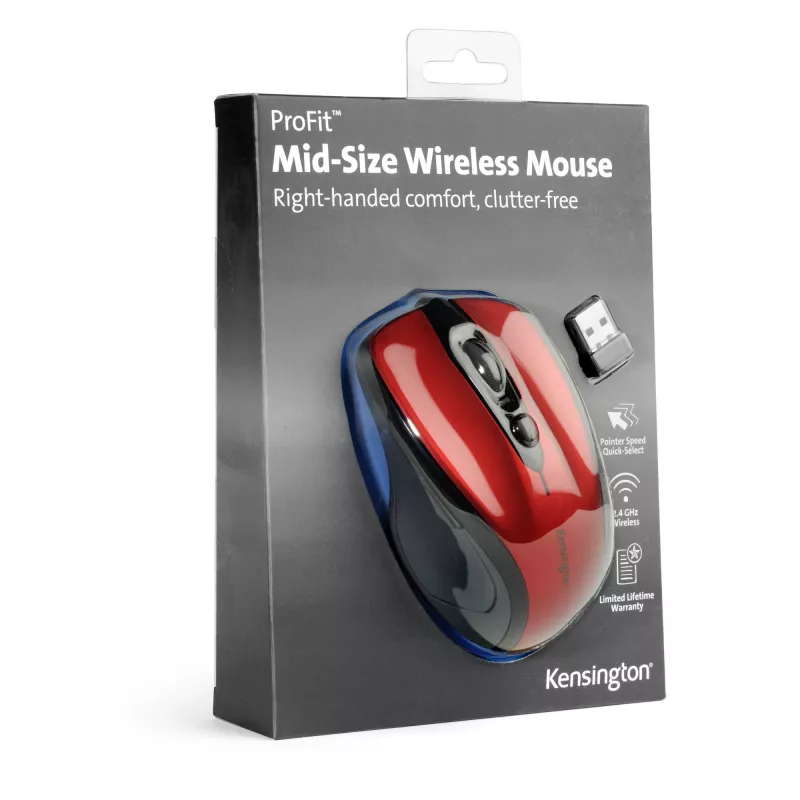 Muis Kensington Pro Fit draadloze muis mid size RF draadloos