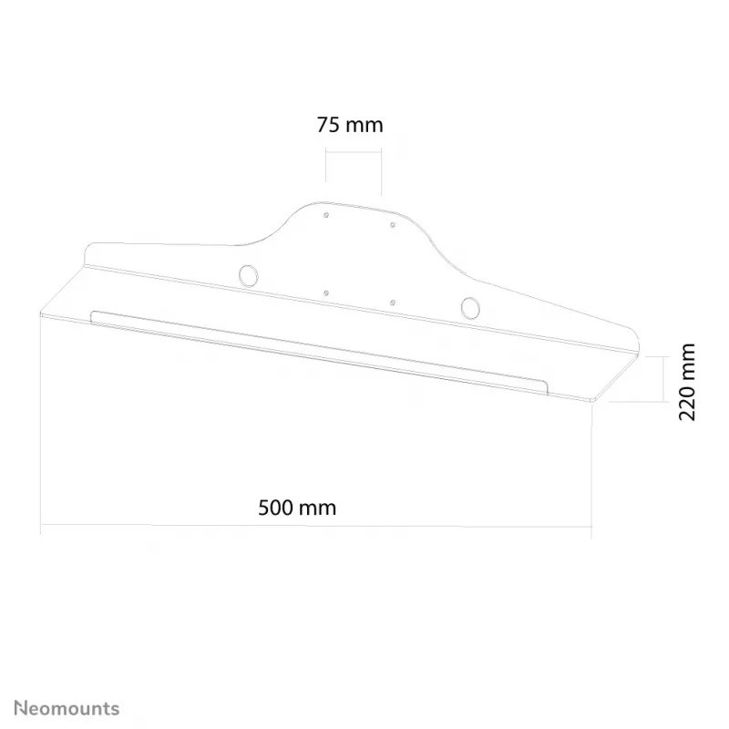 Neomounts KEYB-V050 toetsenbord-/muislade - 50 cm breed