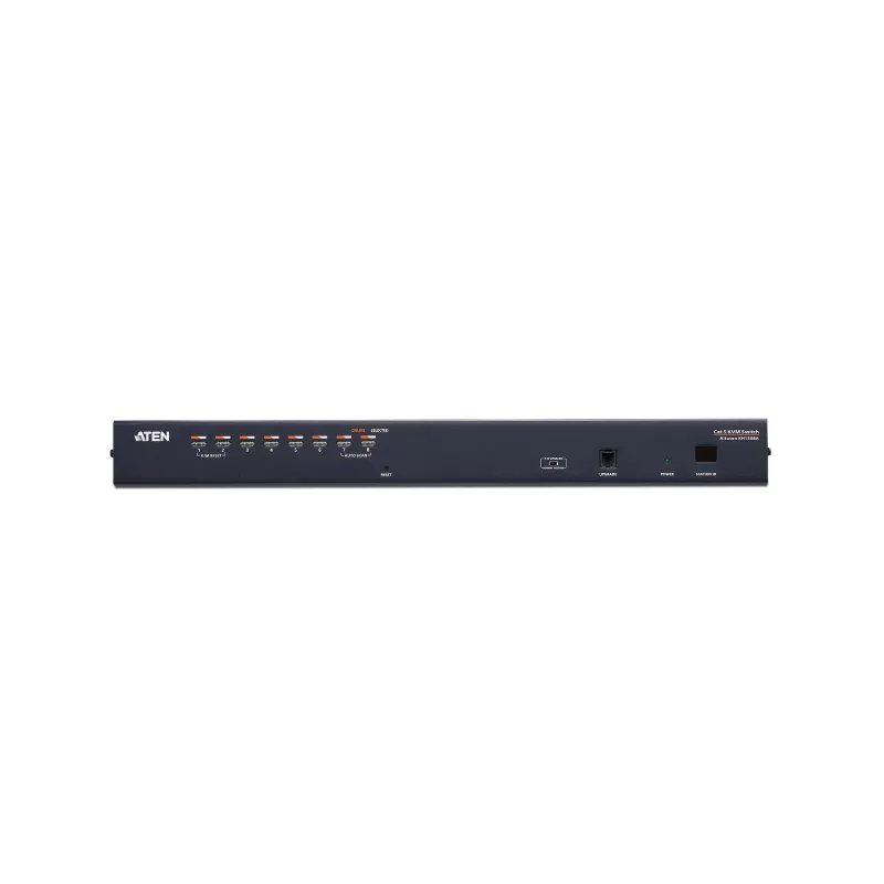ATEN 8-poorts Cat 5e/6 KVM-switch, 1920 x 1200 pixels, Ethernet LAN, WUXGA, 5,1 W, zwart