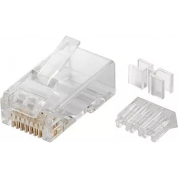 Microconnect KON505-10 stekkerverbinder RJ45 doorschijnend