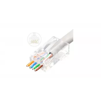 Microconnect KON505-50EZ stekkerverbinder RJ-45 transparant