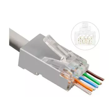 Microconnect KON506-50EZ draadverbinder RJ45 zilver