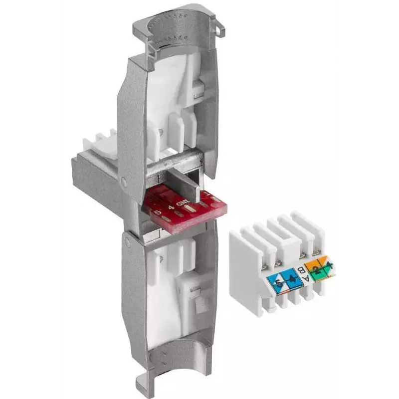 Microconnect KON522TL RJ45-stekkerverbinder zilver