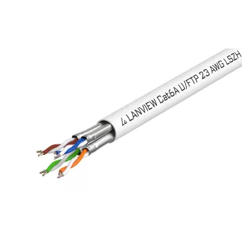 Lanview LVN122430 netwerkkabel wit 500 m Cat6a U/FTP (STP)
