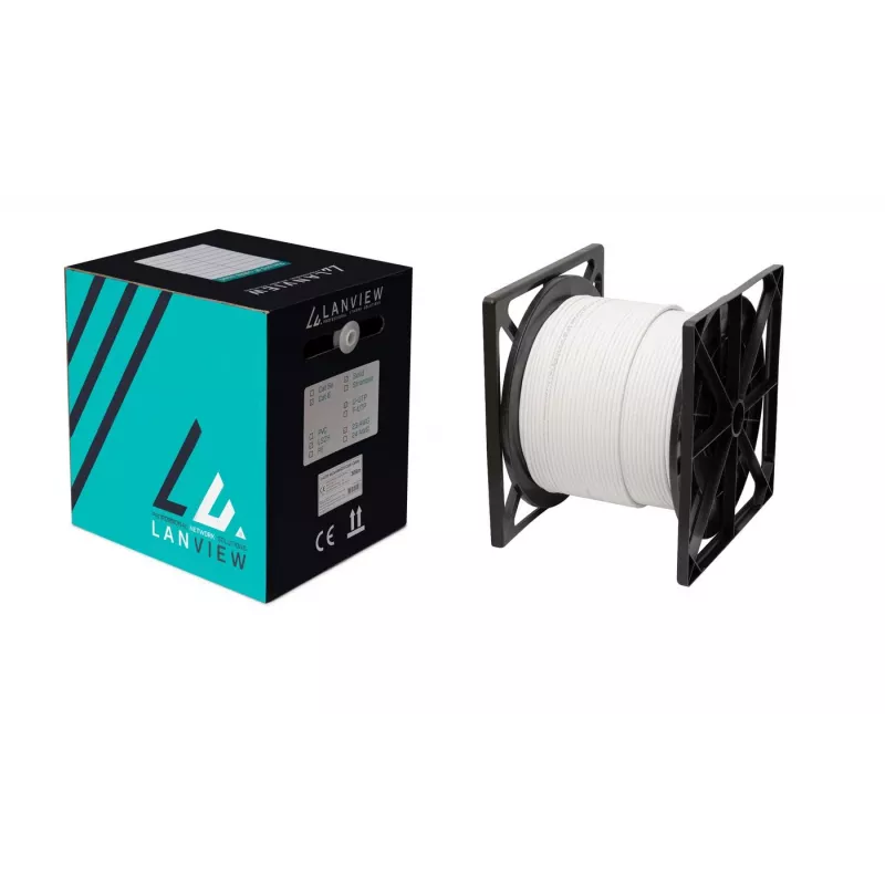 Lanview LVN122432 netwerkkabel wit 305 m Cat6a U/FTP (STP)
