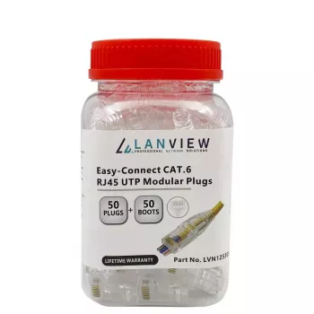 Lanview LVN125305 RJ45-kabelverbinder, transparant