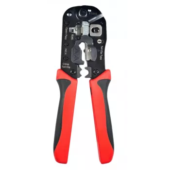 Lanview LVN125457 Kabelsnij- en krimptang, rood