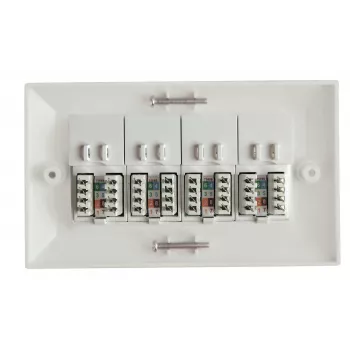 Lanview LVN126188UK-4 Inbouwdoos RJ-45 wit