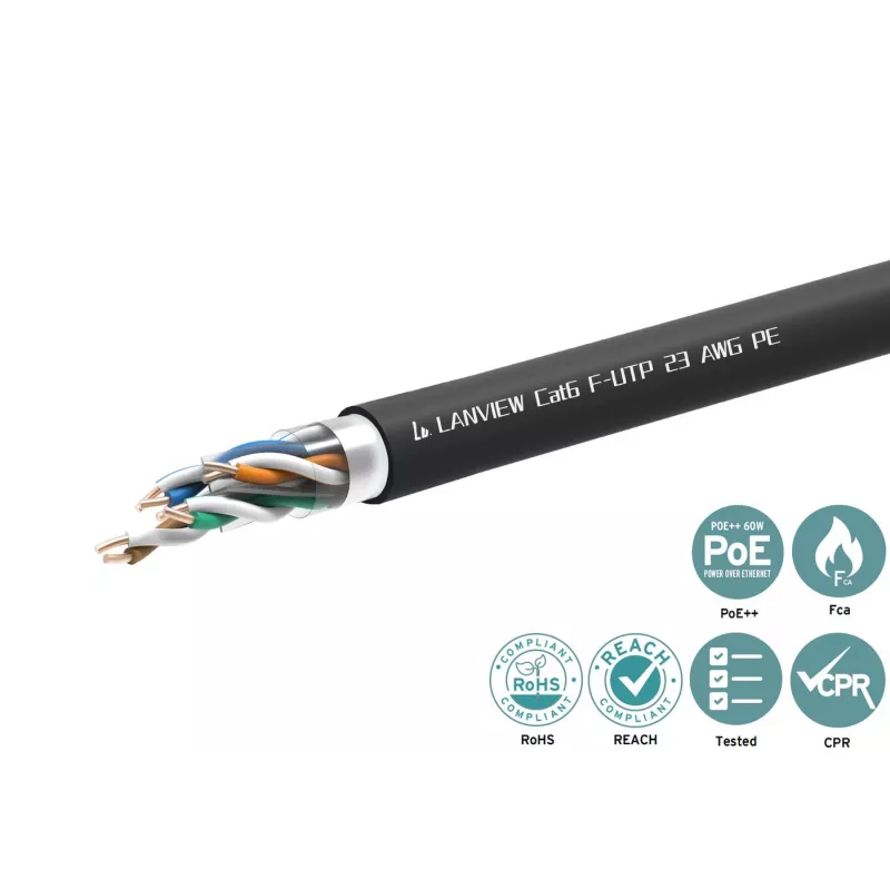 Lanview LVN-CAT6PE-FUTP-305M Netwerkkabel Cat6 F/UTP (FTP)