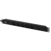 Lanview 19 inch rackstroomverdeler 1U 10A, 5x Schuko (LVR-3MSCH-LIC-SCH5)
