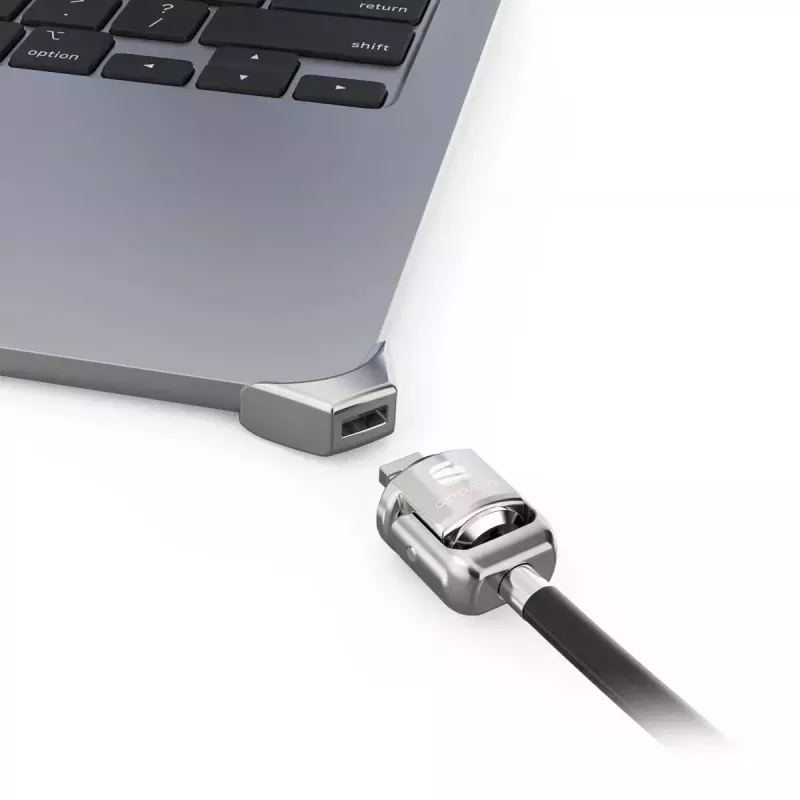 Compulocks Ledge voor MacBook Air 13 inch M2 en M3 met sleutelslot zilver