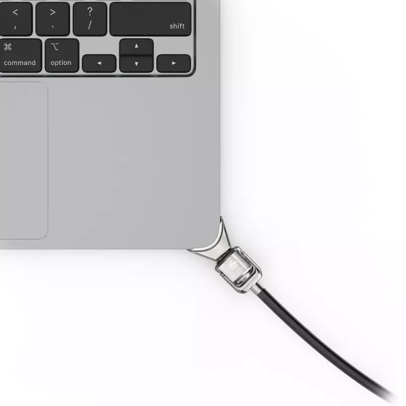 Compulocks Ledge-adapter voor MacBook Air 15 inch M2 M3 met sleutelkabelslot zilver