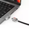 Compulocks Ledge Lock Adapter voor MacBook Pro 14 inch M1 M2 M3 sleutelkabelslot zilver