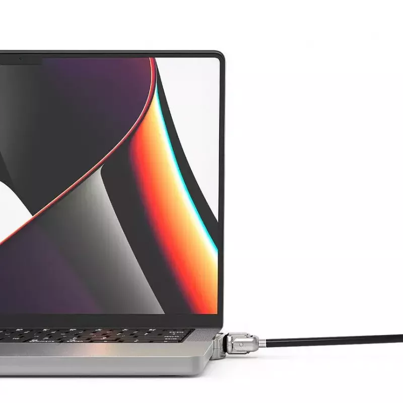 Compulocks Ledge Lock Adapter voor MacBook Pro 14 inch M1 M2 M3 sleutelkabelslot zilver
