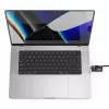 Compulocks Ledge Lock Adapter voor MacBook Pro 16 inch M1 M2 M3 combinatiekabelslot zilver