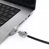 Compulocks Ledge Lock Adapter voor MacBook Pro 16 inch M1 M2 M3 sleutelkabelslot zilver