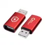 Microconnect MC-AAADAP-SC kabeladapter USB A rood