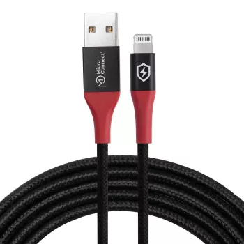 Microconnect MC-ALIGHTNING-SC Lightning-kabel 1,5 m zwart
