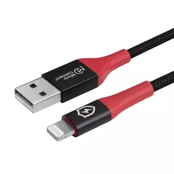 Microconnect MC-ALIGHTNING-SC Lightning-kabel 1,5 m zwart