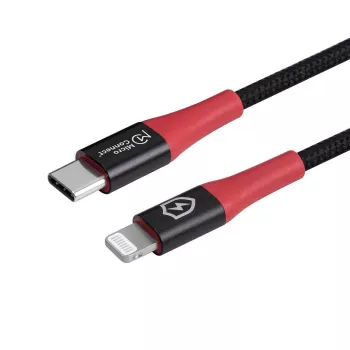 Microconnect MC-CLIGHTNING-SC Lightning-kabel 1,5 m zwart