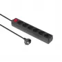 Microconnect MC-GRU00615BS stopcontactdoos 1,5 m 6 AC-stopcontacten binnen zwart