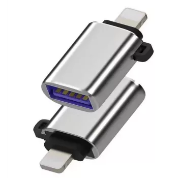 Microconnect MC-LIGHTUSB3 kabeladapter Lightning USB A zilver