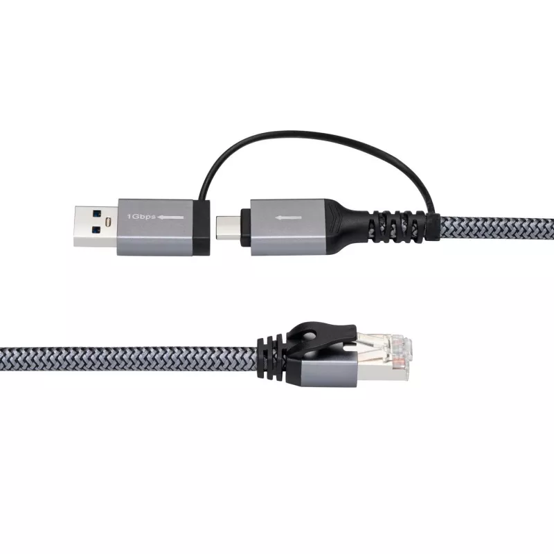 Microconnect CAT6 FTP naar USB-A-C adapterkabel, 1 meter