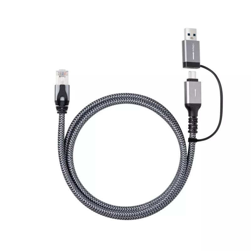 Microconnect CAT6 RJ45 FTP naar USB A-C adapterkabel, 3 meter netwerkadapter