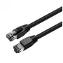 Microconnect MC-SFTP801S Netwerkkabel zwart 1 m Cat8.1 S/FTP (S-STP)