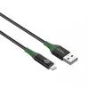 Microconnect MC-SMART USB A-L-2 Lightning-kabel 2 m zwart, groen