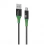 Microconnect MC-SMART USB-A-C-01 USB-kabel USB 2.0 1 m USB A USB C zwart, groen